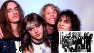 Metallica in 1986 and, in an inset pic, Lynyrd Skynyrd in 1973