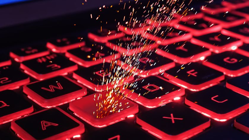 Sparks on a laptop