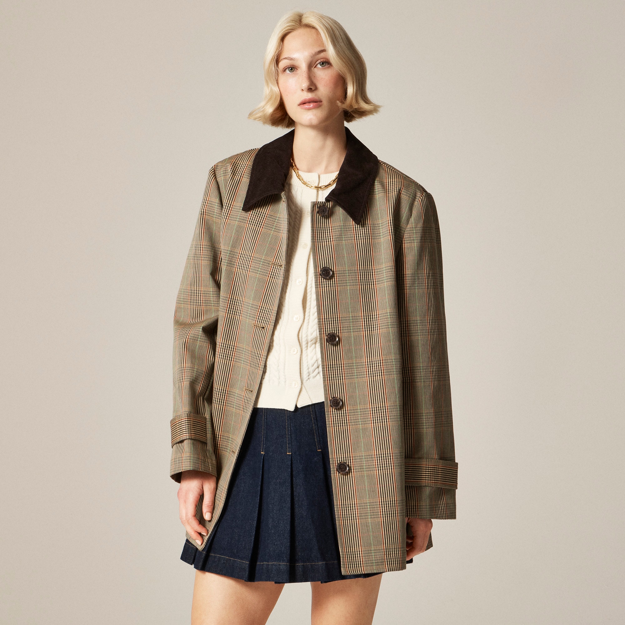 Barn Jacket™ in Plaid Double-Faced Cotton