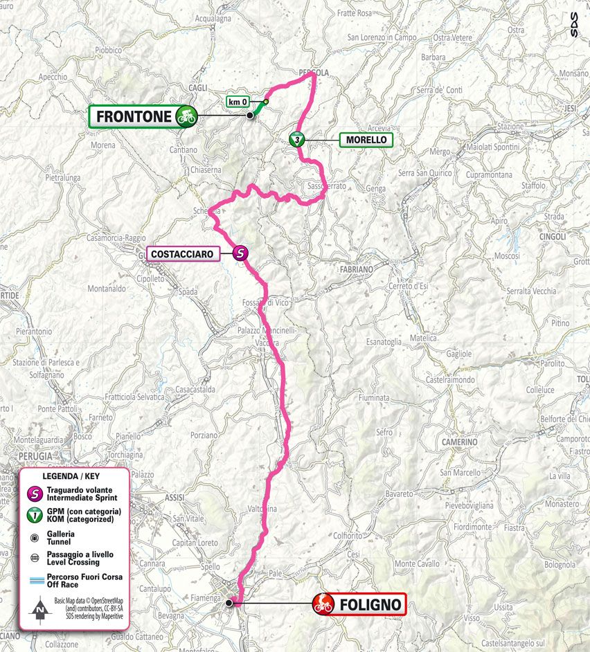 Maps of the 2024 Giro d'Italia Women