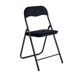 Argos Home Nyla Velvet Folding Dining Chair - Black