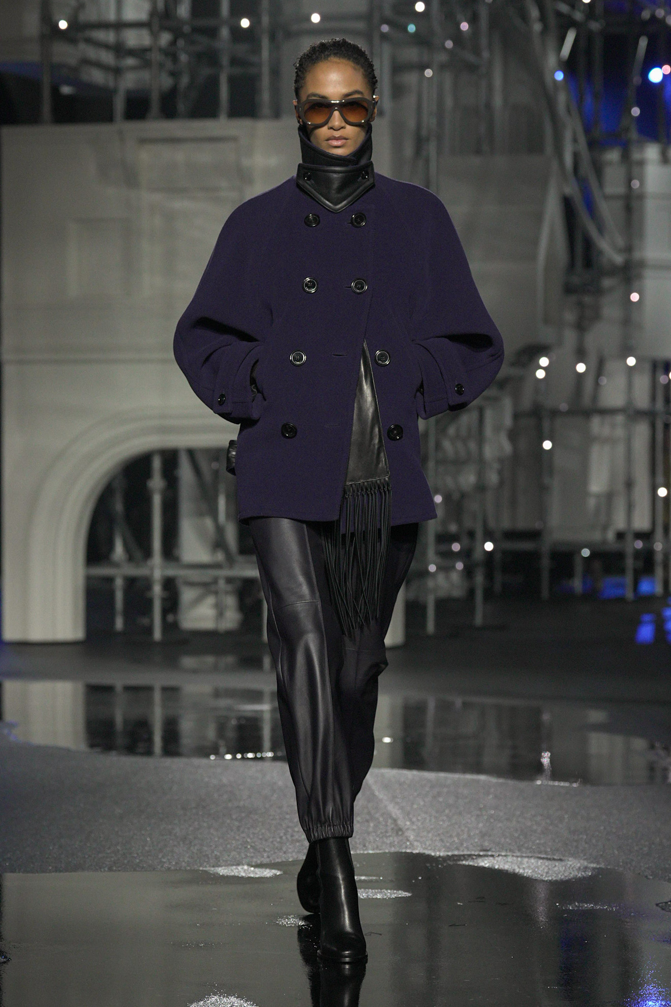 models are burberry winter 2026 wearing jackets.