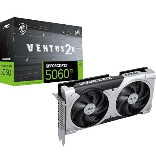 Msi Geforce Rtx 5060 Ti 16g Ventus 2x Oc Plus Graphics Card