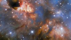 IRAS 16562-3959 is a relatively close nebula where stars are being born.