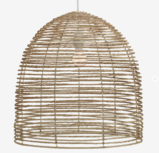 woven dome shaped light shade