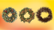 A collage of wreaths