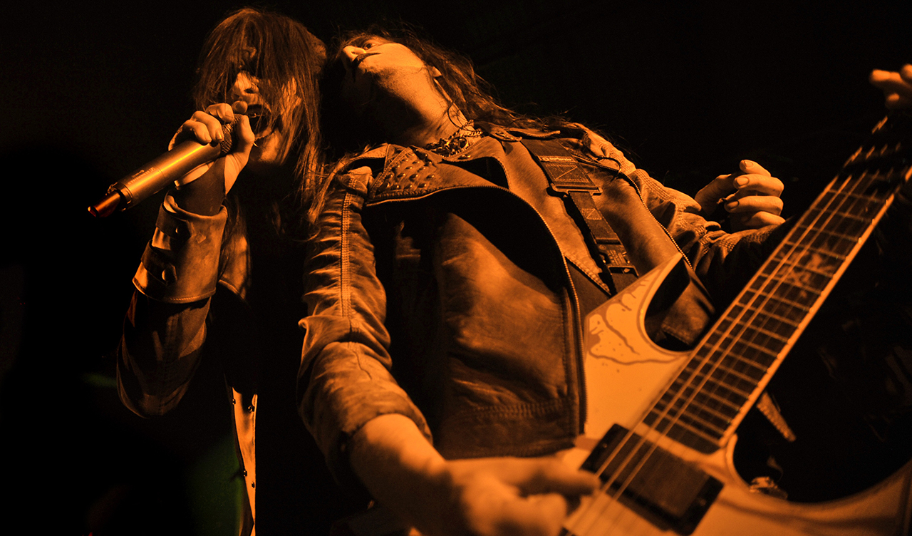 Wednesday 13 (left) and Joey Jordison