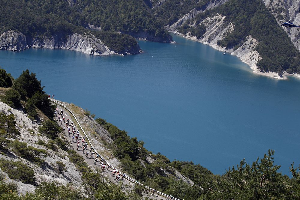 Stunning views on the road during stage 18 at the Tour de France