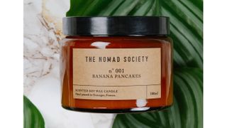The Nomad Society Banana Pancakes Scented Soy Candle