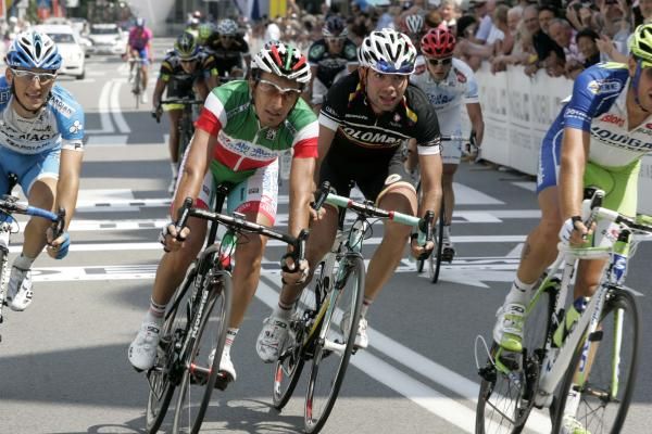 New Italian champion Franco Pellizotti worked his way into the top 10
