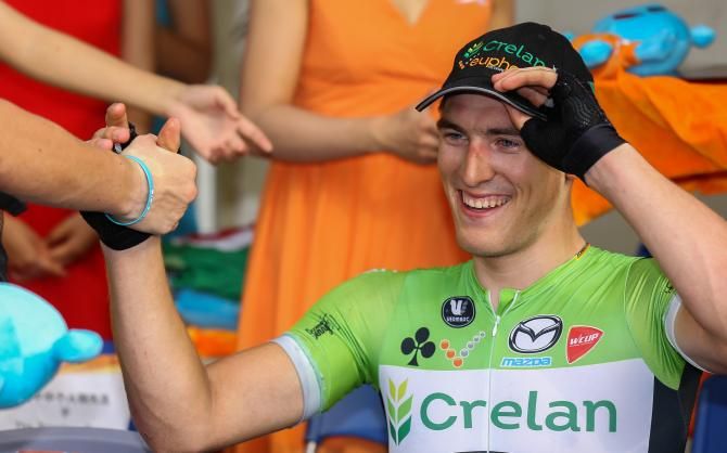 Jonathan Breyne (Crelan-Euphony) claimed his first pro win in Tour of Taihu