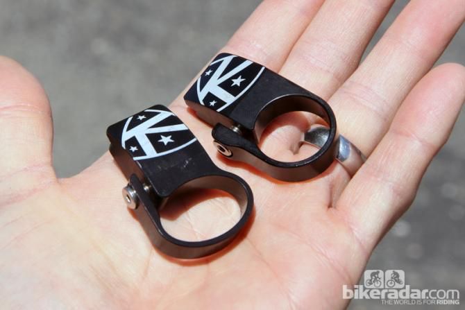 Also coming from AceCo are new SRM PowerControl-compatible K-Edge mounts for use on standard 22mm-diameter round or Shimano-type aero extensions.