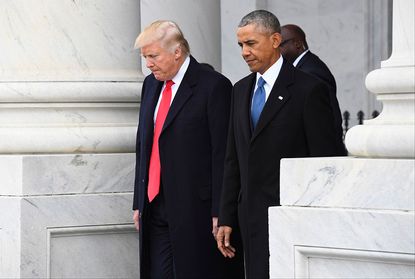 President Trump and Barack Obama. 