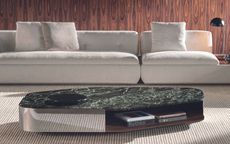 Milan Design Week Minotti Diagramma green marble coffee table