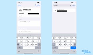 iOS 15.4 notes in password keychain