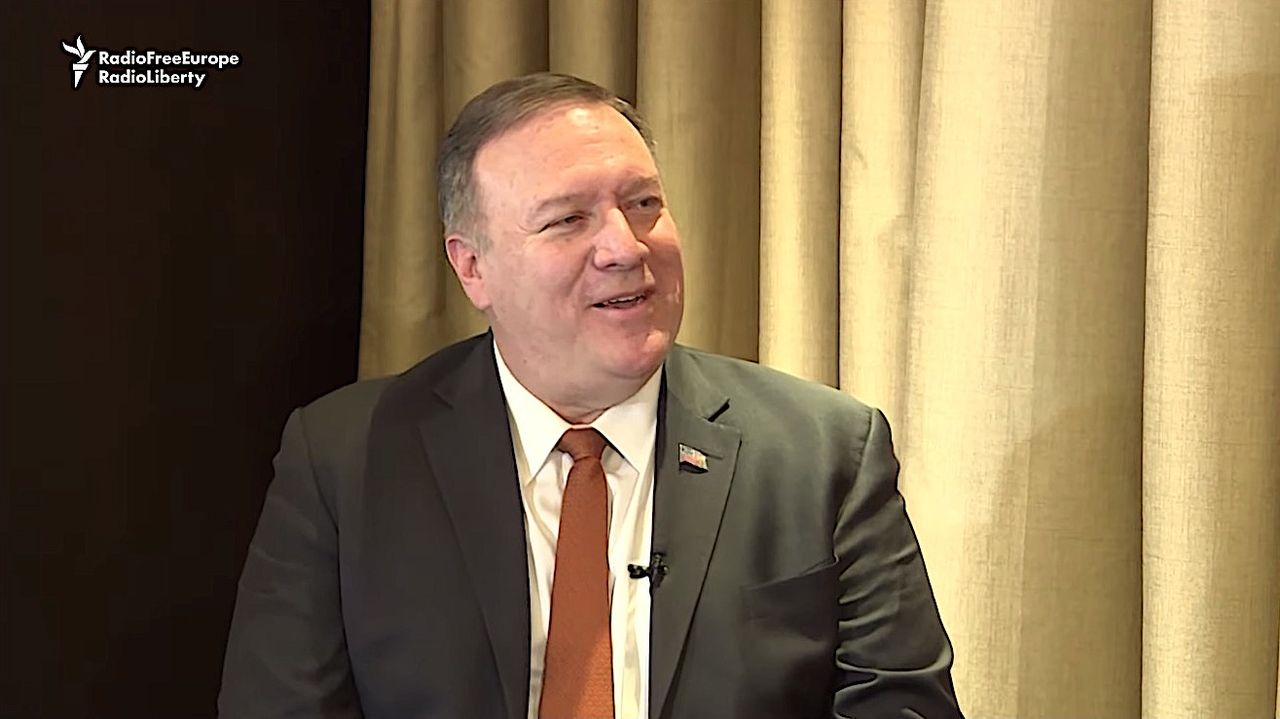 Mike Pompeo in Kazakhstan