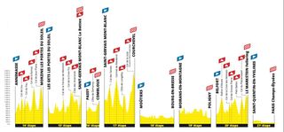 Compressed profiles of the final week of the Tour de France