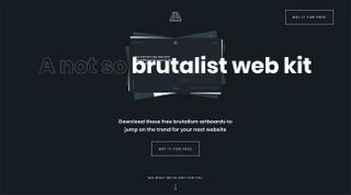 Web design freebies: Brutalist webkit