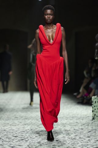 Bottega Veneta red dress F23
