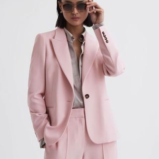 pink suit blazer