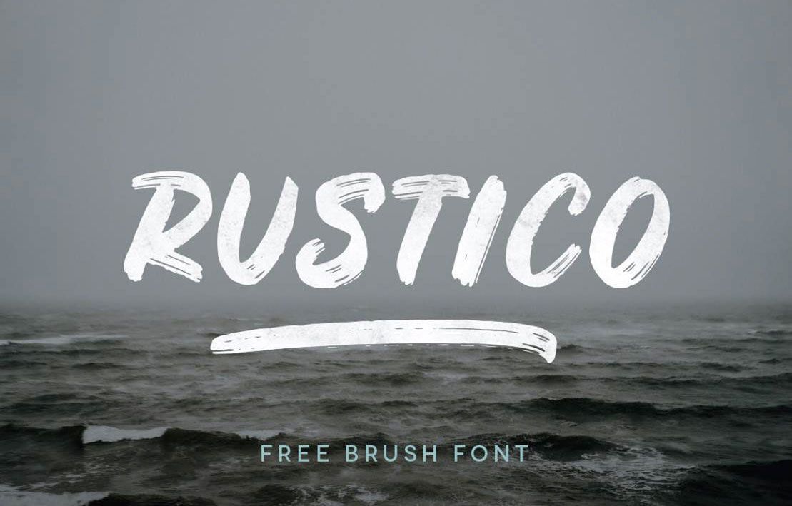 paint brush typography
