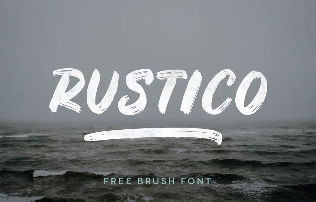 brush typography