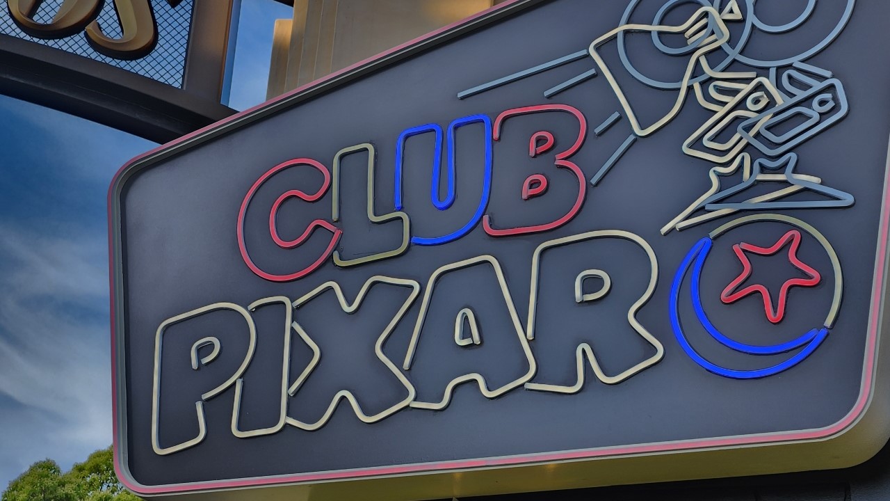 Club Pixar sign at Disney California Adventure