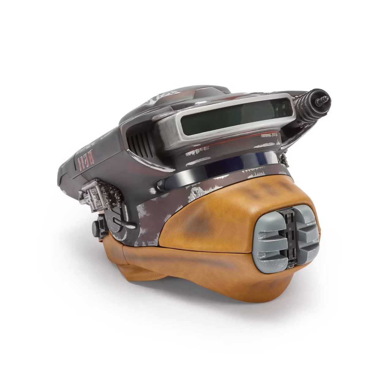 Star Wars Boushh helmet on a plain background