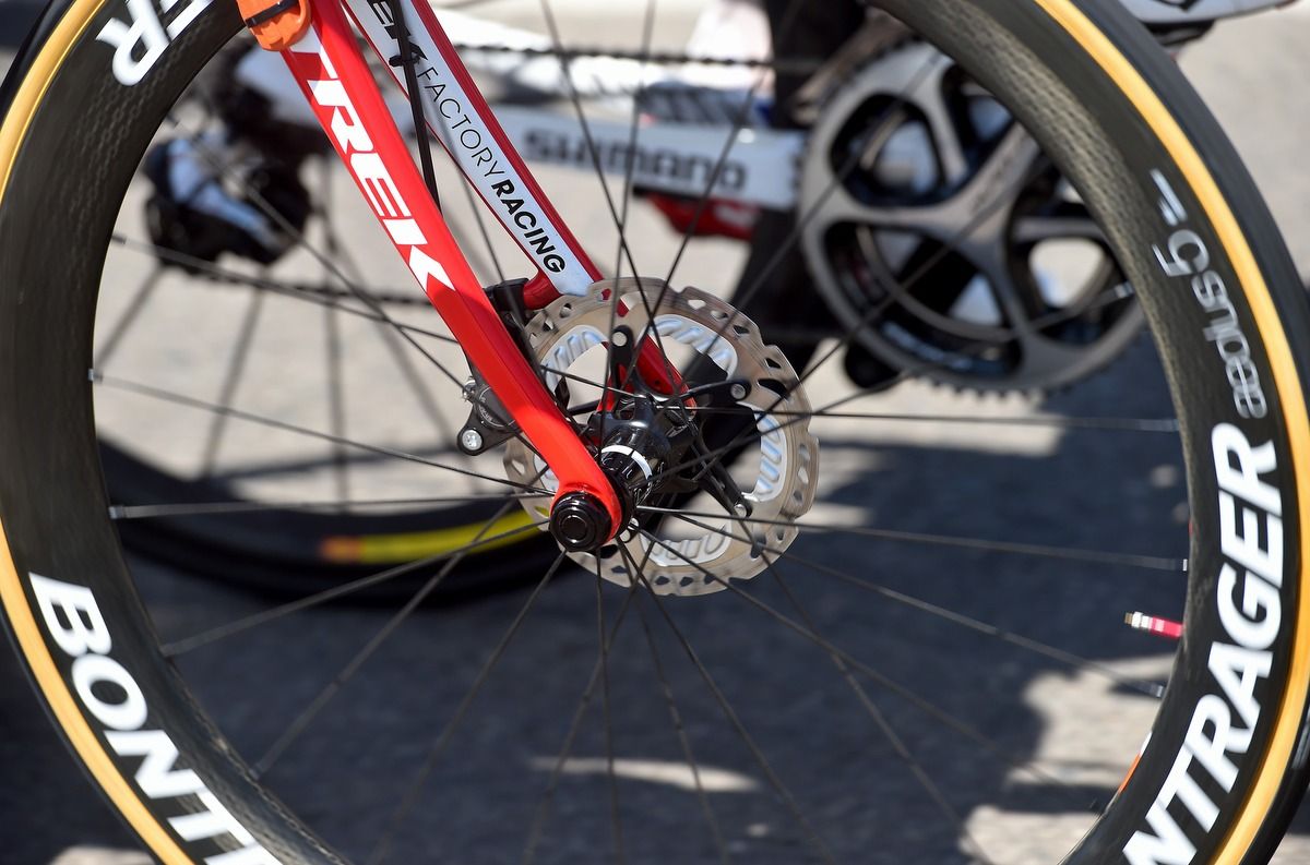 Disc brakes made their debut at the Vuelta