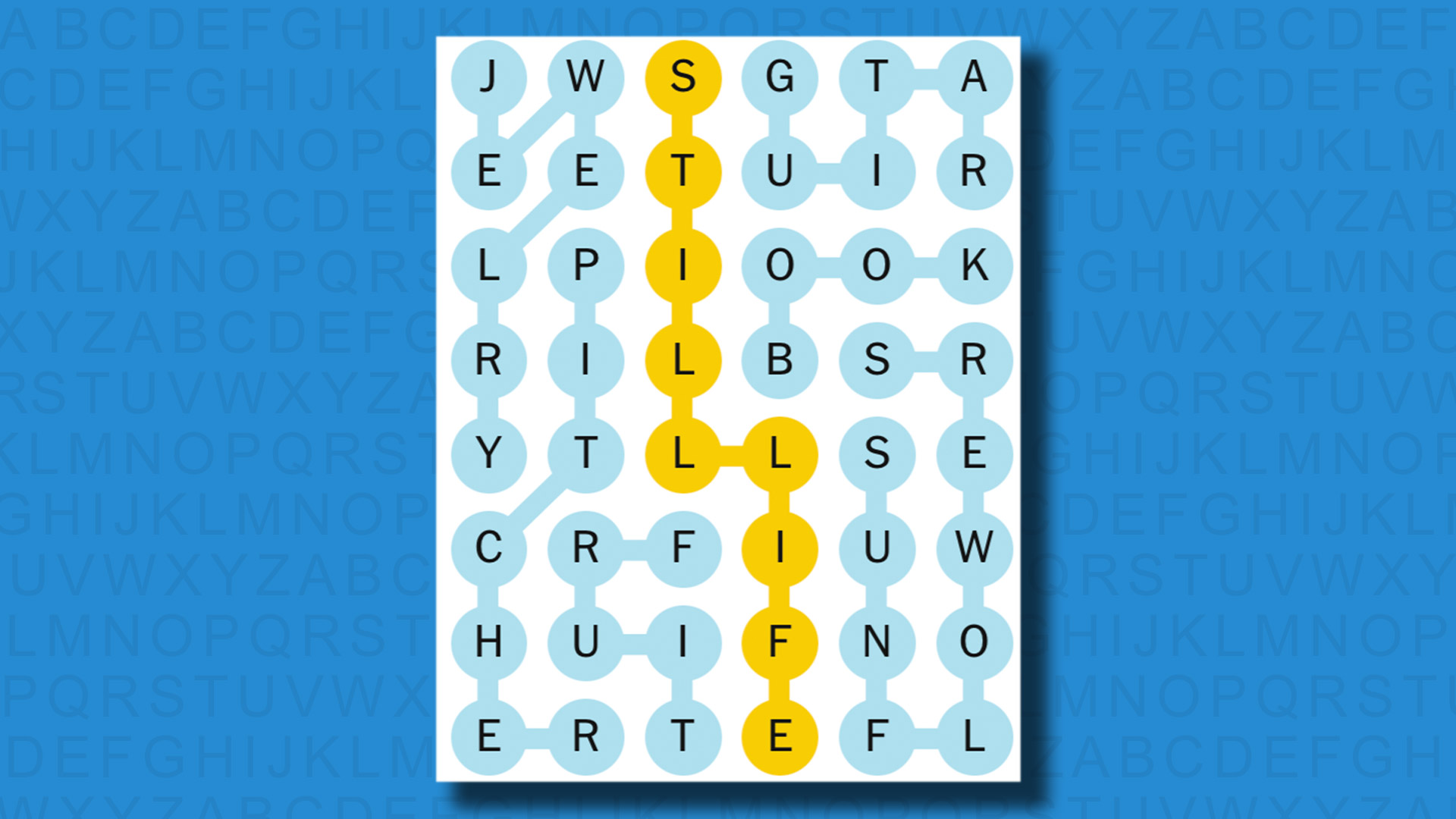 NYT Strands answers for game 521 on a blue background
