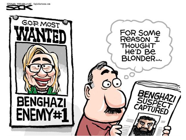 Political cartoon Hillary wanted