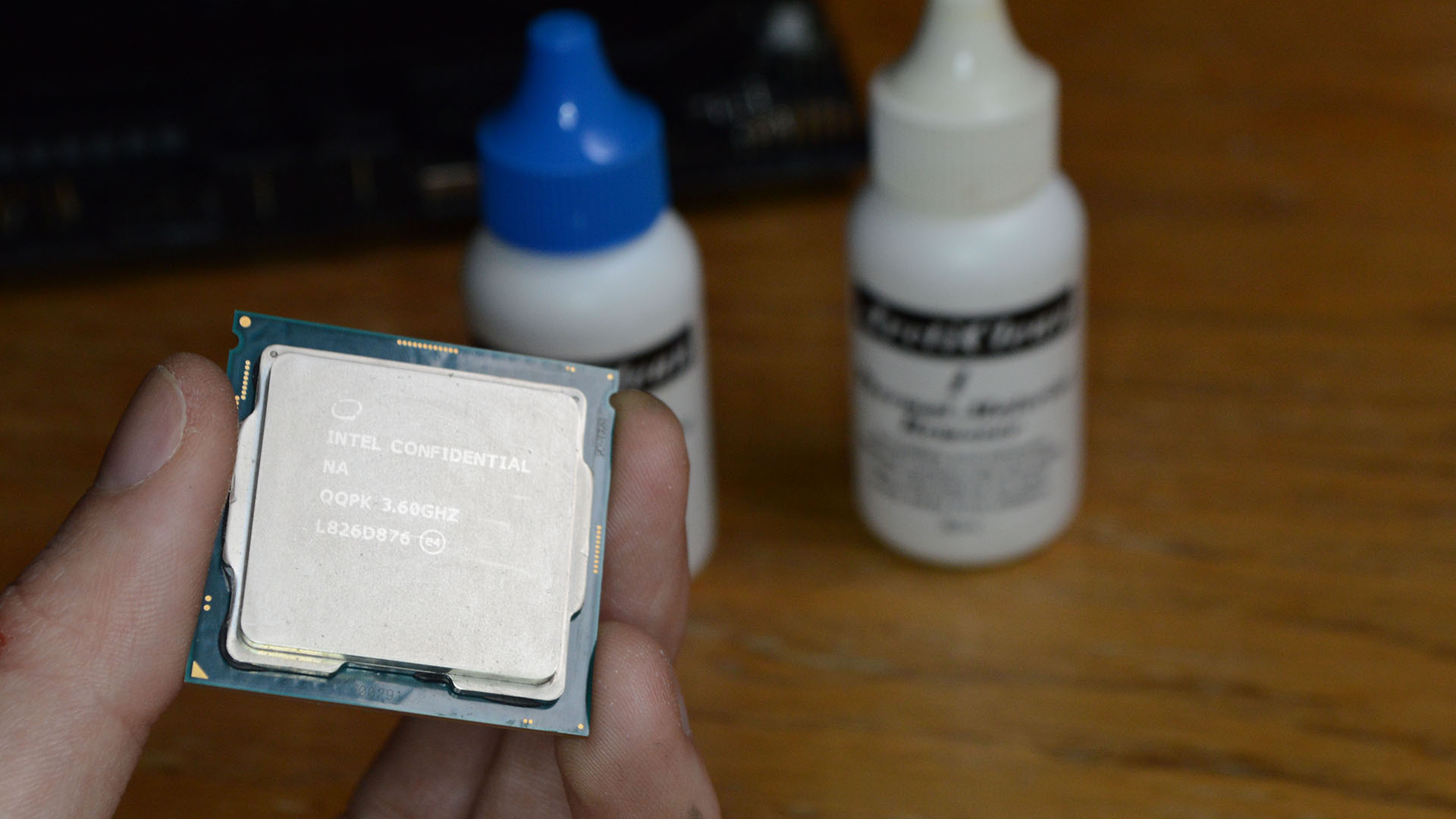 Results of Arcticlean polishing on CPU
