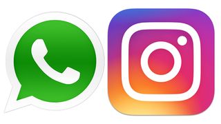 whatsapp and Instagram logos 