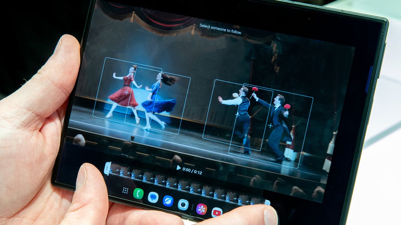 Editing videos on a Samsung Galaxy Z Fold 8