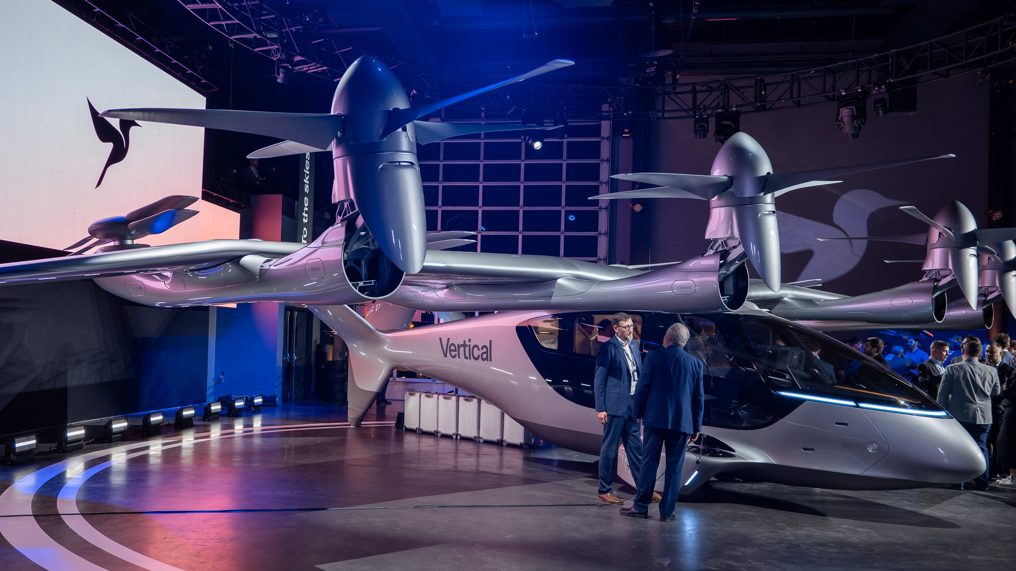 Right side of Vertical Aerospace Valo air taxi shown off at NYC event