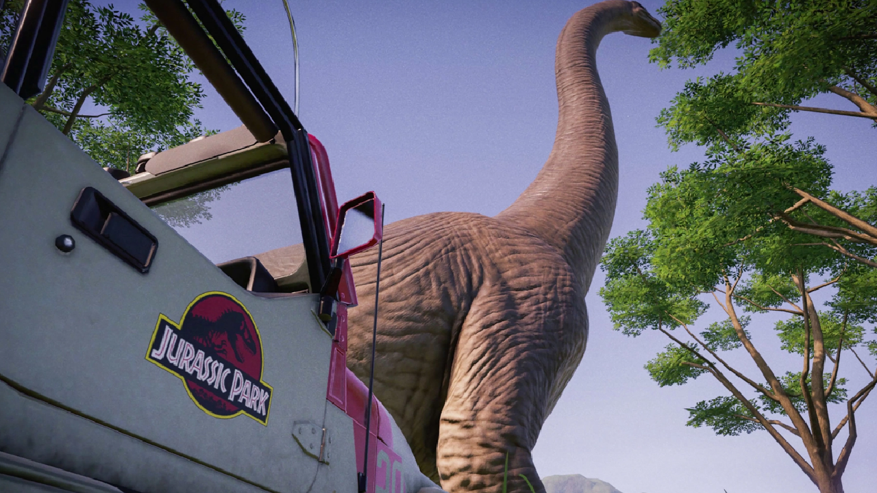 A dinosaur in Jurassic Park.