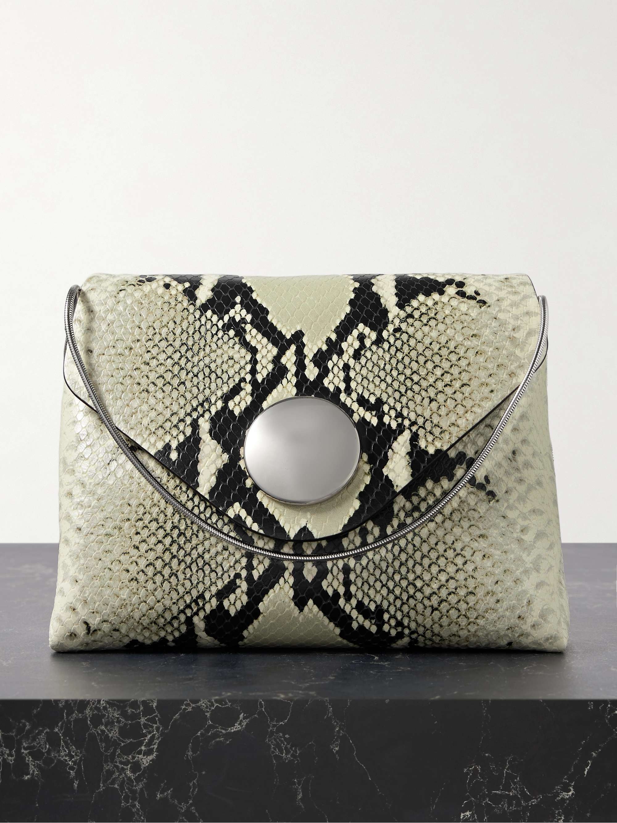 Khaite, Bobbi Snake-Effect Leather Shoulder Bag