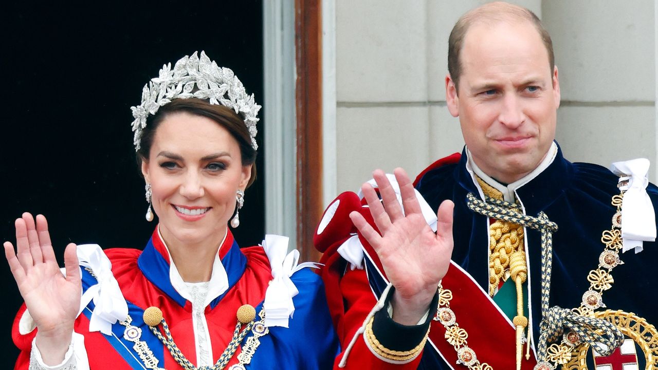 Prince William and Kate Middleton’s ‘more hands-off approach’ to parenting explained. Seen here they watch an RAF flypast from the balcony of Buckingham Palace