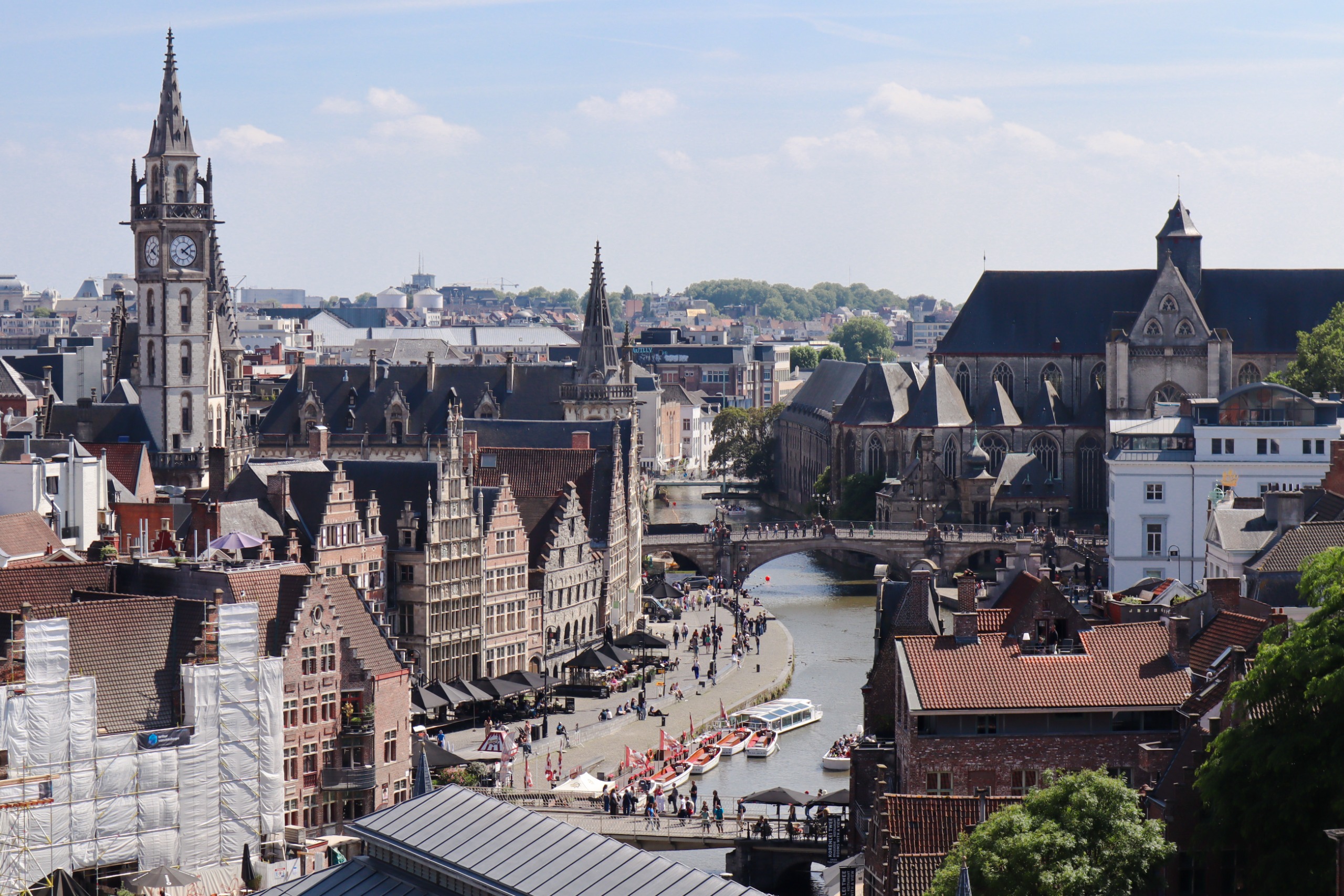 a view of Ghent city