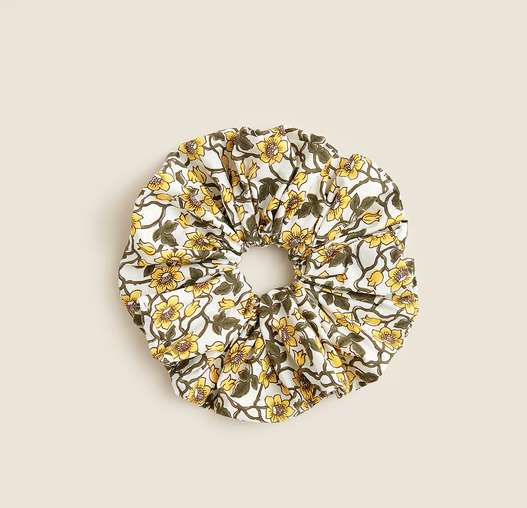 J.Crew, Oversized Printed Scrunchie