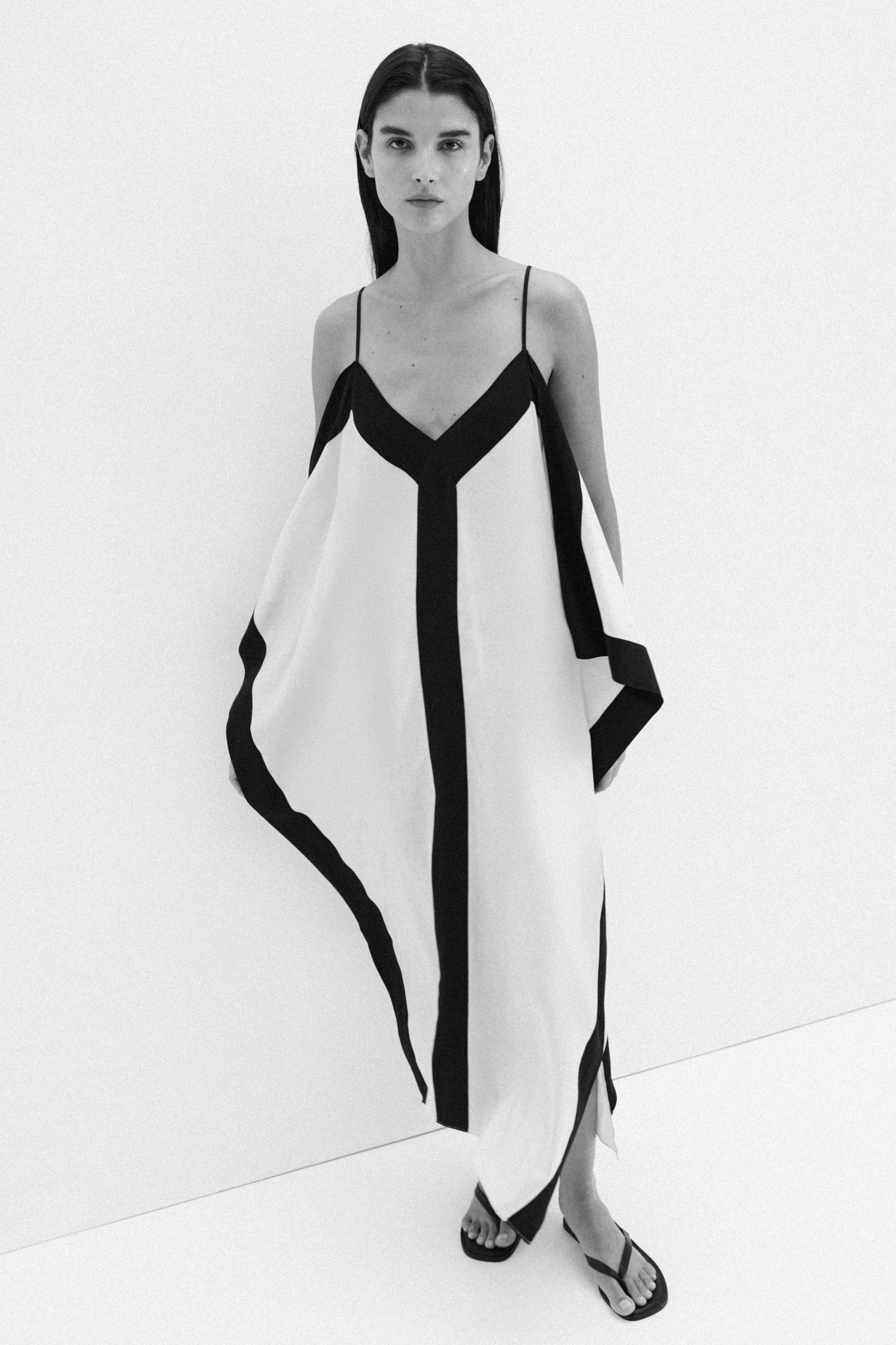 Draped Strappy Dress