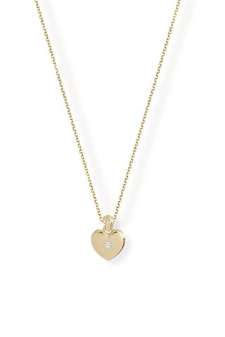 Silent Opus Essential Chain with Puffy Heart Gem Pendant