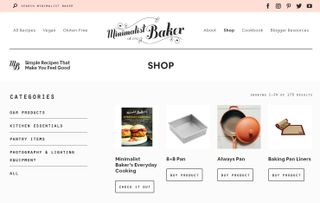 Minimalist Baker Shop Page