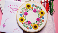 Floral Embroidery Kit