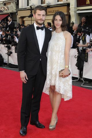 Jamie Dornan And Fiancee Amelia Warner At The BAFTAs 2014
