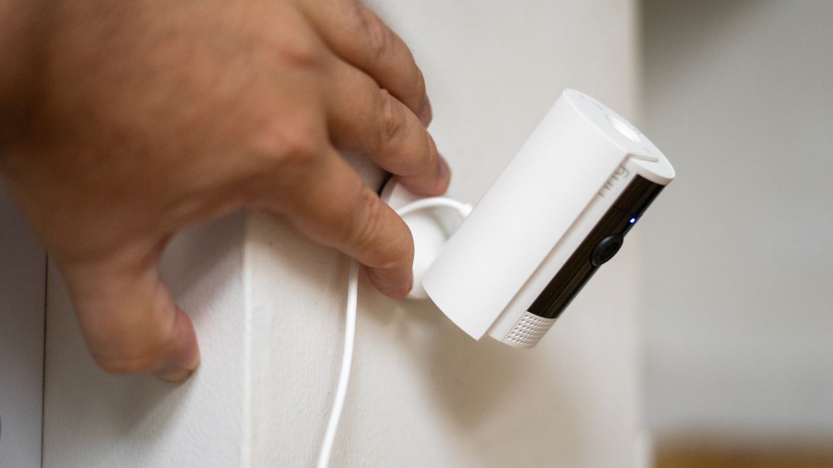 Ring Cameras Floodlight Cam Wired Plus Indoor Cam (2nd Gen) In