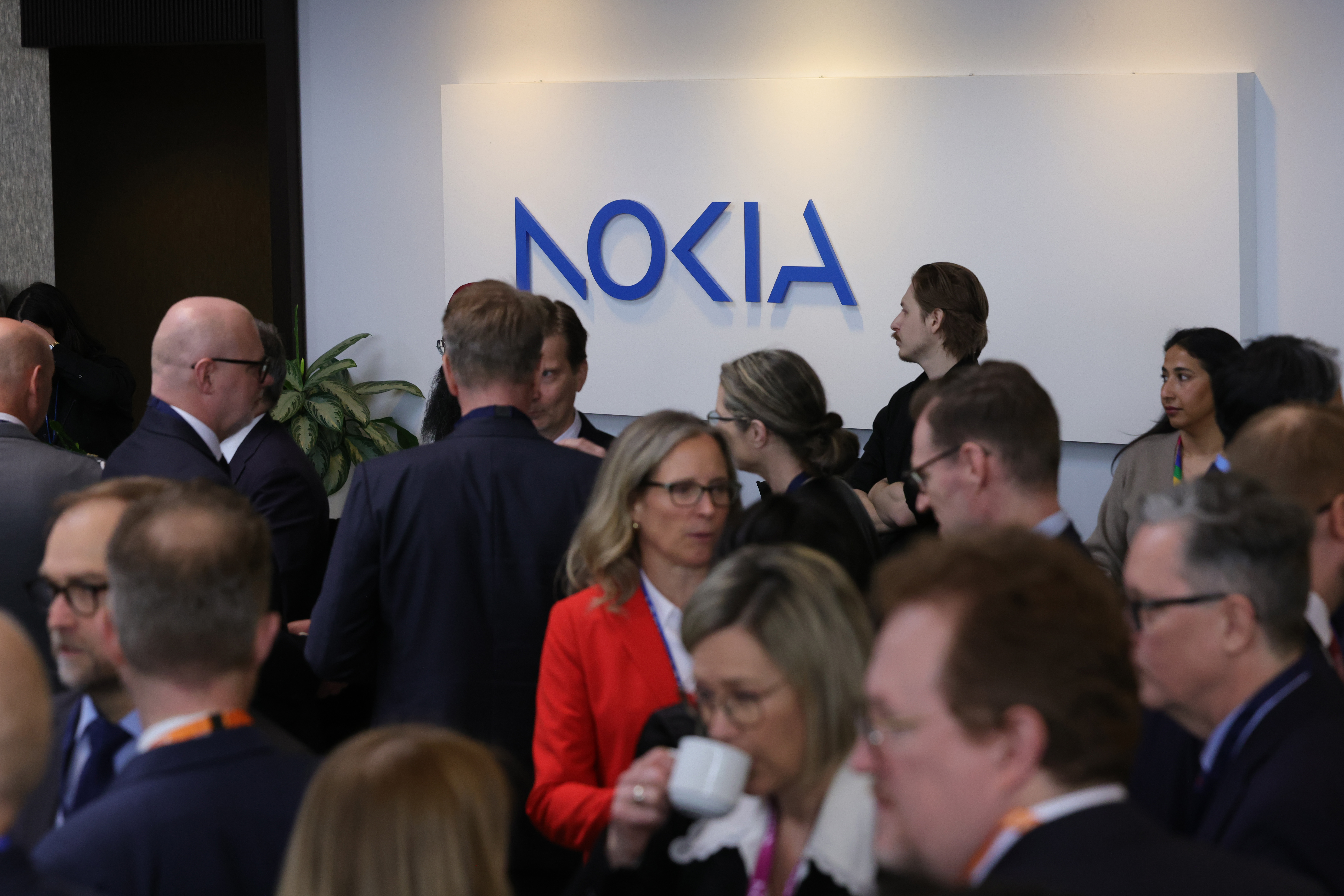 Guests arrive for an event at the Nokia campus in Ottawa, Ontario, Canada, on Wednesday, April 15, 2026.&amp;nbsp;