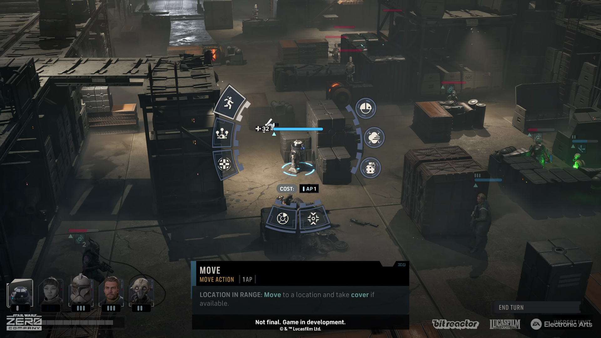 A tactical screen in Star Wars Zero Company