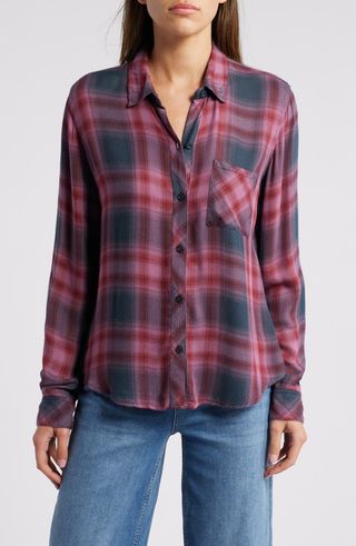 Hunter Plaid Button-Up Shirt