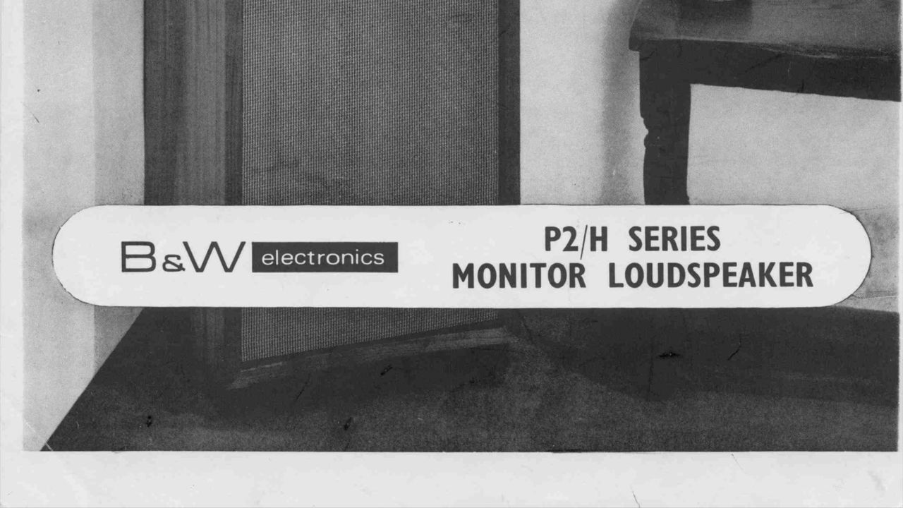 Bowers &amp; Wilkins P2/H speaker brochure clipping
